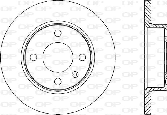 OPEN PARTS Тормозной диск BDR1670.10